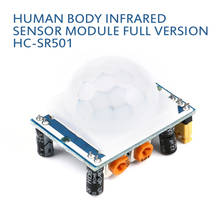 Sensor infrarrojo piroeléctrico PIR, módulo Detector de movimiento de alta sensibilidad, ajuste de HC-SR501, nuevo 2024 - compra barato