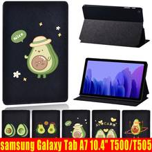 Capa protetora para tablet, com função de suporte, tablet grátis, para samsung galaxy tab a7 10.4 polegadas t500/t505 2024 - compre barato