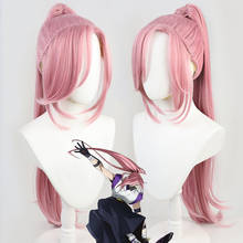 SK∞ Cherry Blossom Cosplay Wig Pink Long Straight Ponytail Heat Resistant Hair Adult Role Play SK8 the Infinity SK Eig + Wig cap 2024 - buy cheap