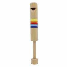 Silbato de flauta de ondulación de madera para niños y niñas, instrumento Musical de juguete, regalo 2024 - compra barato
