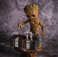 Marvel Guardians Of The Galaxy Groot Avengers Cute Baby Tree Man PVC Action Figure Toys 20cm 2024 - купить недорого