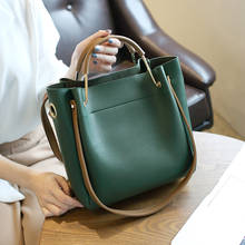 Female Stylish Bucket bag High capacity pu leather women handbag Shoulder Bags Crossbody Bags women's messenger bag big totes 2024 - buy cheap