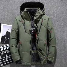 Hot Personality Zipper Pocket Mens Down Jacket Fashion Winter Mens Jackets and Coats Thick Warm Hooded Loose Down Jacket 2024 - buy cheap