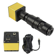 Microscópio industrial eletrônico de vídeo, full hd 2020 p, 60fps, hdmi, câmera de medição, lupa óptica para reparo de solda, nova, 1080 2024 - compre barato
