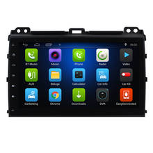 9 "android 10! Sistema multimídia para autos, equipamento para reprodução de dvd, com navegação gps, rádio estéreo, ideal para toyota land cruiser prime 2002-2008 obd2 2024 - compre barato