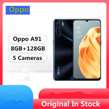 Смартфон Oppo A91, Android 9,0, 6,4 дюйма, 2400x1080, 8 + 128 ГБ, 48 МП, 5 камер 2024 - купить недорого