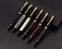 Jinhao 500 preto ouro escultura caneta fonte 2 tipos de pontas 0.5mm & 1.0mm alta qualidade material de escritório presente caneta tinta 2024 - compre barato
