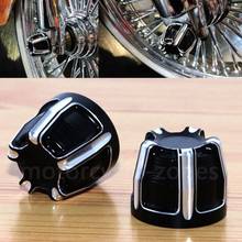 Black Cut Front Axle Nut Cover Bolt For Harley Sportster Softail Fat Boy Dyna V-Rod Touring Street Glide Black 2024 - buy cheap