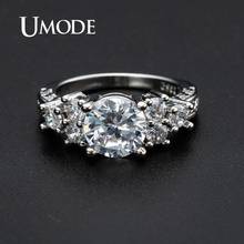 UMODE Classic Engagement Rings for Wedding Bridal Femme Zircon Fashion Crystal Rings Women Luxury Jewelry Party UR0530 2024 - buy cheap
