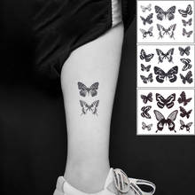 Waterproof Temporary Tattoo Sticker  Butterfly Fake Tatto Flash Tatoo leg Arm hand foot tatouage for Girl Women lady 2024 - купить недорого