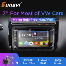 Eunavi-Radio con GPS para coche, Radio con Android, 2 Din, para VW Golf 5, 6, Passat B6, B7, Polo, Sedan, Tiguan, Touran, Sharan, EOS, T5, Amarok, Skoda, Octavia, Yeti 2024 - compra barato