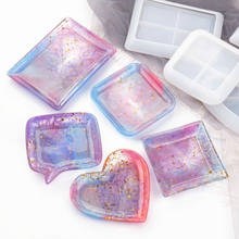 DIY Silicone Molds Square Love Shaped Dish Epoxy Resin Mould Jewelry Decoration 2024 - buy cheap