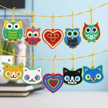 20pcs DIY Diamond Painting Mini Greeting Card Pendant Single Side Special Shape Diamond Embroidery Gift Pendant DIY Decorations 2024 - buy cheap