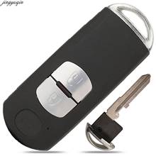Jingyuqin Remote Car Key Case Shell For MAZDA CX-3 CX-5 Axela Atenza 2/3/4 Buttons Smart Fob Replacement 2024 - buy cheap