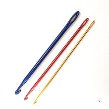 1Pcs Afghan Aluminium Needles For Knitting DIY Tunisian Crochet Hooks Hand Knit Tool With an Eye Knitting Sewing Needles 2024 - buy cheap