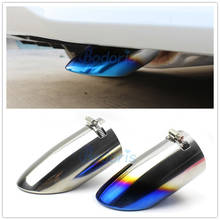 Punta de silenciador de tubo de escape de acero inoxidable, accesorios de estilo de coche, Color azul y plateado, para Toyota Corolla 2019 2024 - compra barato
