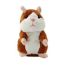 15cm natal falando hamster brinquedo de pelúcia interativo para crianças brinquedos de pelúcia de natal som hamster crianças registro presente coisas t2t5 2024 - compre barato