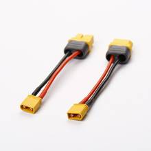 Adaptador de conector fêmea para xt30, cabo conversor 16awg 4in xt60 macho para xt30 fêmea 2024 - compre barato