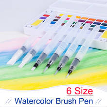 6 pcs/set Portable Paint Brush Water Color Brush Pencil Soft Watercolor Brushes Pen for Beginner Painting Drawing Art Supplies 2024 - buy cheap