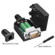 DB9 Connector Male Female D-SUB 9 Pin Plug RS232 RS485 Breakout Terminals 21-24 AWG Wire Solderless Connectors 2024 - buy cheap