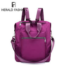 Mochila escolar de nailon impermeable para Herald Fashion, bolso de hombro de poliéster, para ordenador 2024 - compra barato