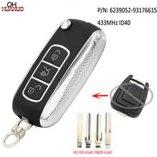 Upgraded Flip Remote Car Key Fob 2 Button 433MHz ID40 Chip for Opel Astra G / Zafira B -2004 FCC: 6239052 2024 - buy cheap