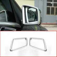 Cubierta de marco cromado para espejo retrovisor de puerta moldura, para Mercedes Benz ML GL GLE GLS clase W166 X166 2013-2016, estilo de coche 2024 - compra barato