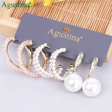 Agustina women Set earrings fashion jewelry drop earrings Set hoop earrings long hoops earring boho Dangle earings geometry 2024 - buy cheap