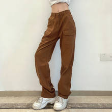 Инди-эстетика, облегающие, коричневые, джинсы-клеш Y2K в винтажном стиле; Однотонная юбка с высокой талией мама брюки 90s модные джинсовые брюки E-одежда для девочек 2024 - купить недорого
