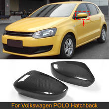 Carbon Fiber Car Rearview Mirror Covers Caps for Volkswagen VW POLO Hatchback GTI 2011-2013 Side Mirror Covers Cap Shell Replace 2024 - buy cheap