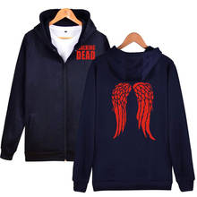 Fashion The Walking Dead Hoodie Sweatshirts Zombie Daryl Dixon Wings Mens Sweatshirts Hoodies Zipper Cardigan Men Women Jackets 2024 - buy cheap