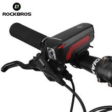 ROCKBROS Rechargeable2 In 1 Bicycle Light Bike Bell Horn 350 Lumen USB MTB Bike Front Light Electric Bell Flashlight Waterproof 2024 - buy cheap