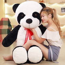 Bonito 80/100cm grande panda gigante urso de pelúcia animal de pelúcia boneca animais brinquedo travesseiro dos desenhos animados kawaii bonecas crianças presentes 2024 - compre barato