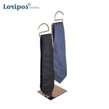 Men Cabinet Tie Display Stand Metal Necktie Storage Shelf Table Organizer Props Tie Hanging Hook Stand Desk Scarf Display Rack 2024 - buy cheap