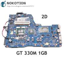 NOKOTION For Toshiba Satellite A660 A665 Laptop Motherboard NWQAA LA-6062P K000104400 HM55 DDR3 GT330M graphics card 2024 - купить недорого
