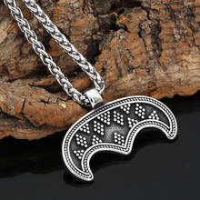 knot amulet slavs lunula moon Stainless steel pendant necklace 2024 - buy cheap