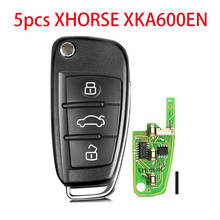 Универсальный пульт дистанционного управления Xhorse XKA600EN, 5 шт./лот, 3 кнопки X003 для Audi A6L Q7, для VVDI, ключ с проводом, дистанционный ключ 2024 - купить недорого