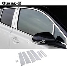 Car Stick Stainless Steel Glass Window Garnish Pillar Middle Column Trim Hood 10pcs For Toyota C-HR CHR 2017 2018 2019 2020 2021 2024 - buy cheap