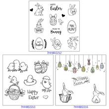 Happy Easter DIY Silicone Clear Stamp Cling Seal Scrapbook Embossing Album Decor T8WB 2024 - buy cheap