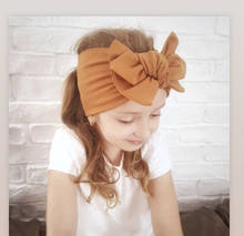 2021 New Fashion Baby Girl Combed Cotton Headband Children Headdress Toddler Bow Hair Accessories Infant Rabbit Ears Headwear 2024 - buy cheap