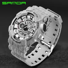 Mens Watches 2016 SANDA Fashion Watch Men G Style Military Waterproof Shock Wristwatches Luxury Analog Digital Sports Watches 2024 - buy cheap