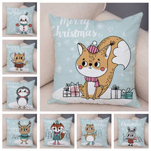 Nordic style Lovely Cartoon Animal Cushion Cover for Children Room Sofa Cute Bear Rabbit Fox Pillowcase Plush Pillow Case 45x45 2024 - buy cheap