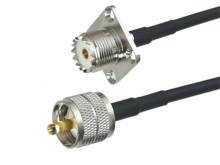 Conector de brida RG58 UHF PL259 macho a UHF SO239 hembra, Cable Coaxial de 4 pulgadas ~ 50M, 1 ud. 2024 - compra barato
