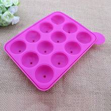 1PC 12 Holes Chocolate Ball Cupcake Cookie Candy Maker DIY Baking Tool Silicone Pop Lollipop Mold Stick Tray Cake Mould 2024 - buy cheap