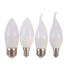 10pcs/lot 7W 9W LED Candle Bulb E14 E27 Lampara Led Light 220V-240V Bombilla Led Lamp No Flicker Spotlight Chandelier Lighting 2024 - buy cheap