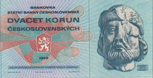 Czechoslovakia 20 Korun 1970 P-92 UNC Original Note Collection 2024 - buy cheap