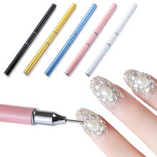 DIY Nail Art Rhinestones Gems Charms Beads Picking Tool Dual-Ended Wax Diamond Point Drill Pen Clothing Decoration Pencil Picker 2024 - buy cheap