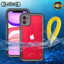 SHELLBOX-funda impermeable para iPhone, funda a prueba de golpes para iPhone 11 Pro MAX 7 8 Plus XR XS Max 2024 - compra barato