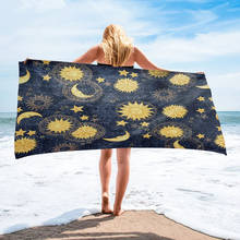 Sun Moon Planet Universe Sky Bath Towel Swimming Quick-Dry Bath Towel Bathroom Accessories Microfiber Beach Towels 2024 - buy cheap