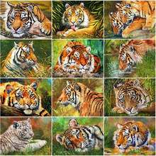 Evershine 5D DIY Diamond Painting Tiger 2021 Diamond Embroidery Spring New Arrival Cross Stitch Mosaic Animals Home Decoration 2024 - buy cheap